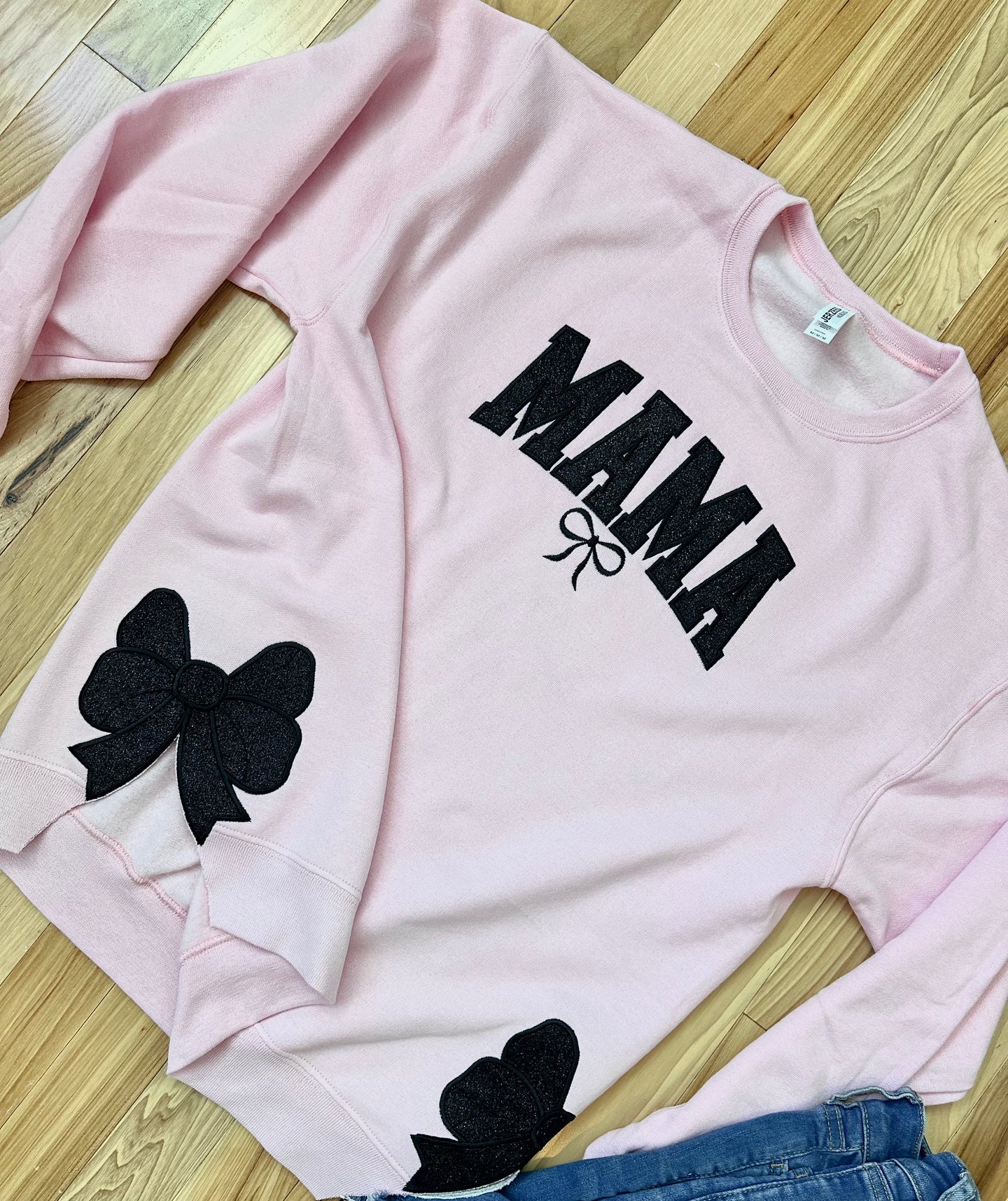 Pink Side Bow Mama Crew